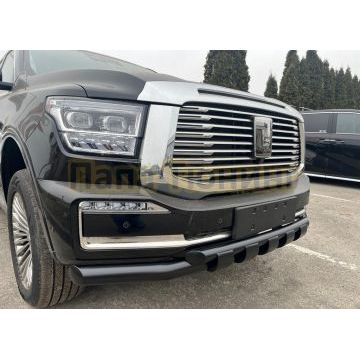 Защита переднего бампера двойная с перемычками покрытием "раптор" Папа Тюнинг d76/60 для TANK 500 2023-