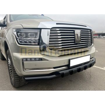 Защита переднего бампера двойная с перемычками покрытием "раптор" Папа Тюнинг d76/60 для TANK 500 2023-