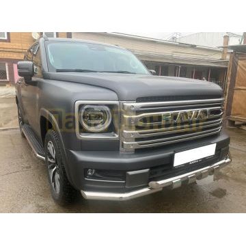 Защита переднего бампера G Папа Тюнинг d60 для Haval H9 2024-