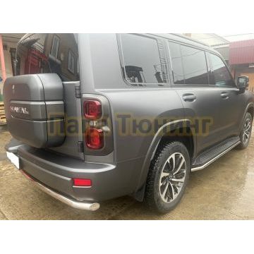 Защита заднего бампера  Папа Тюнинг d60 для HAVAL H9 2024-