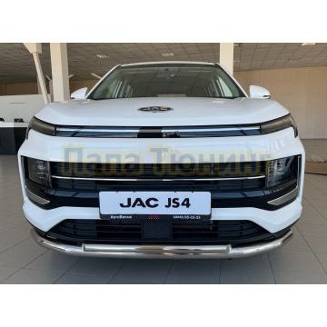 Защита переднего бампера двойная Папа Тюнинг d60/42 для Jac JS4 2022-
