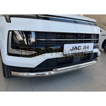 Защита переднего бампера двойная Папа Тюнинг d60/42 для Jac JS4 2022-