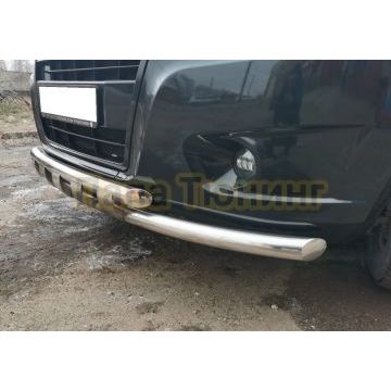 Защита переднего бампера с перемычками Папа Тюнинг d60/60 для Газ ГАЗель Next 2014-