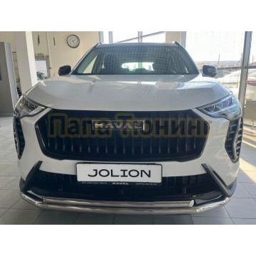Защита переднего бампера двойная с подгибами Папа Тюнинг d60/42 для Haval Jolion 2024-