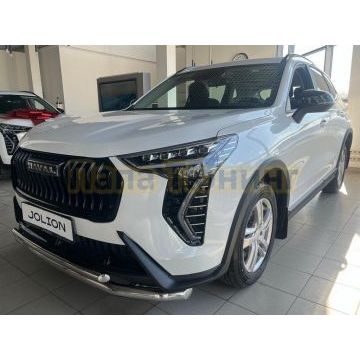 Защита переднего бампера двойная с подгибами Папа Тюнинг d60/42 для Haval Jolion 2024-