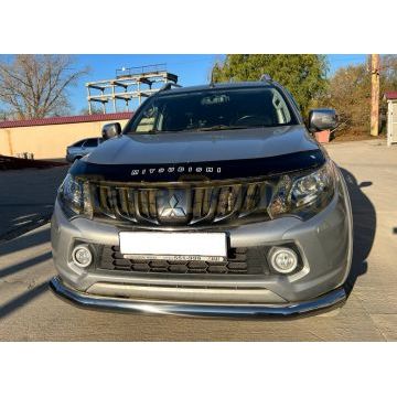 Защита переднего бампера Папа Тюнинг d76 для Mitsubishi L200 2015-2019