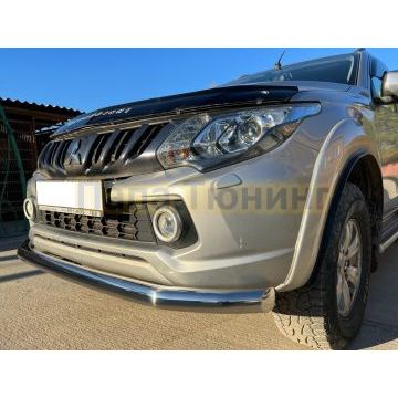 Защита переднего бампера Папа Тюнинг d76 для Mitsubishi L200 2015-2019