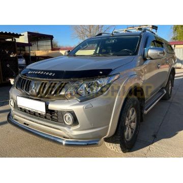 Защита переднего бампера Папа Тюнинг d76 для Mitsubishi L200 2015-2019