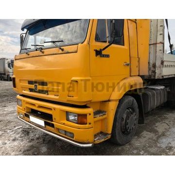 Защита переднего бампера Папа Тюнинг d60 для KAMAZ 5460 2010-