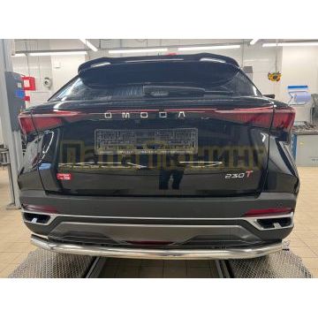 Защита заднего бампера d60 Папа Тюнинг для Omoda C5 2022-