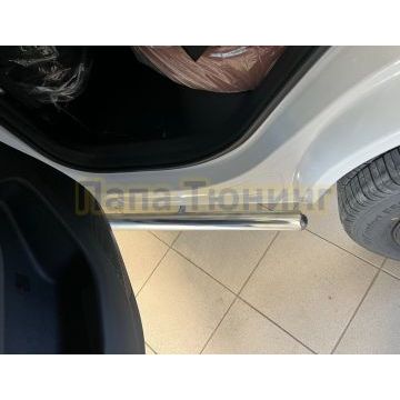 Защита штатного порога труба d53 Папа Тюнинг для Omoda C5 2022-