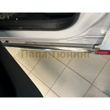 Защита штатного порога труба d53 Папа Тюнинг для Omoda C5 2022-
