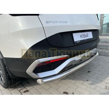 Защита заднего бампера d60 Папа Тюнинг для Kia Sportage 5 2022- комплектация GT-Line (кроме комплектации Style и X-Line)