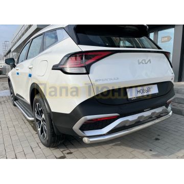 Защита заднего бампера d60 Папа Тюнинг для Kia Sportage 5 2022- комплектация GT-Line (кроме комплектации Style и X-Line)