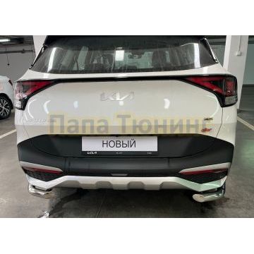 Защита заднего бампера угловая d60 Папа Тюнинг для Kia Sportage 5 2022- комплектация GT-Line (кроме комплектации Style и X-Line)