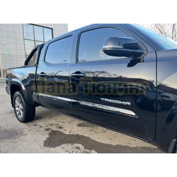 Защитная дуга под трехсекционную крышку с покрытием «раптор» d76 Папа Тюнинг для Toyota Tacoma TRD Sport 2018-