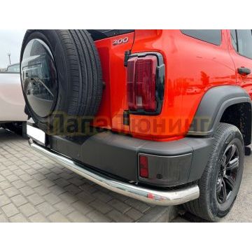 Защита заднего бампера угловая большая d76 для Tank 300 2023-