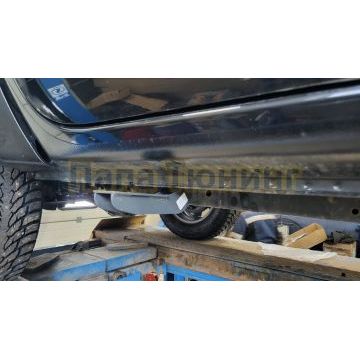 Пороги алюминиевые Rival Premium для Mitsubishi L200/Fiat Fullback 2006-