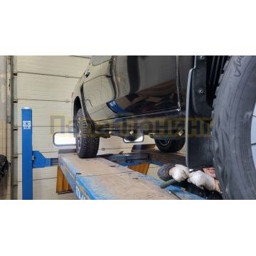 Пороги алюминиевые Rival Premium для Mitsubishi L200/Fiat Fullback 2006-