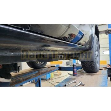 Пороги алюминиевые Rival Premium для Mitsubishi L200/Fiat Fullback 2006-