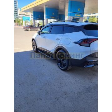 Пороги Rival Black-Premium для Hyundai Tucson 2021-/Kia Sportage V 2022-/Hyundai Santa Fe 2021-/ Kia Sorento 2020-