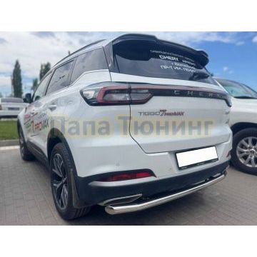 Защита заднего бампера Папа Тюнинг d60 для Chery Tiggo 7 Pro Max 2024-