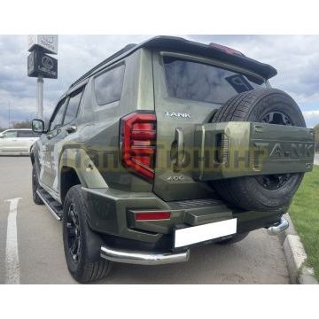 Защита заднего бампера угловая Папа Тюнинг d76 для TANK 400 2023-