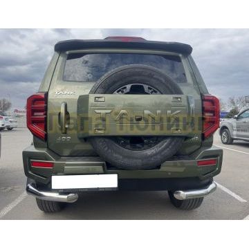 Защита заднего бампера угловая Папа Тюнинг d76 для TANK 400 2023-