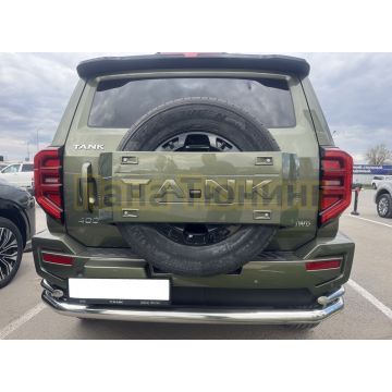 Защита заднего бампера угловая большая двойная Папа Тюнинг d76/42 для TANK 400 2023-