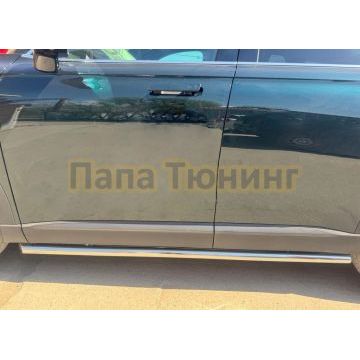 Защита штатного порога труба Папа Тюнинг d53 для CHERY Tiggo 9 2024-