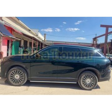 Защита штатного порога труба Папа Тюнинг d53 для CHERY Tiggo 9 2024-