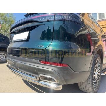 Защита заднего бампера двойная Папа Тюнинг d60/42 для CHERY Tiggo 9 2024-