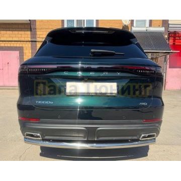 Защита заднего бампера Папа Тюнинг d60 для CHERY Tiggo 9 2024-