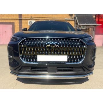 Защита переднего бампера Папа Тюнинг d60 для CHERY Tiggo 9 2024-