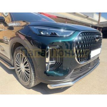 Защита переднего бампера Папа Тюнинг d60 для CHERY Tiggo 9 2024-