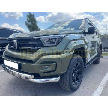 Защита переднего бампера двойная с перемычками Папа Тюнинг d76/60 для TANK 400 2023-