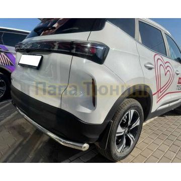 Защита заднего бампера Папа Тюнинг d60 для Chery Tiggo 4 2024-