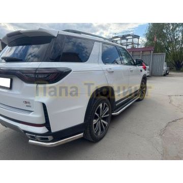 Защита заднего бампера угловая Папа Тюнинг d60 для CHANGAN CS95 2023-