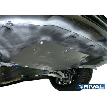 Защита картера алюминий 4 мм Rival для Genesis G80; V - 2.0; полный привод; Часть 1 2017-/Genesis G90; V - 3.3; полный привод; Часть 1 2018-/Genesis G90; V - 3.3; полный привод; Часть 1 2016-2019/Hyundai Genesis, V - 3.0; 3.8; полный привод; Часть 1 2014-2017