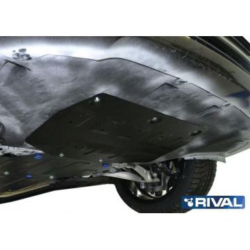Защита картера сталь Rival для Genesis G90; V - 3,3; полный привод; Часть 1 2016-2019/Genesis G90; V - 3,3; полный привод; Часть 1 2018-/Genesis G80; V - 2.0; полный привод; Часть 1 2017-/Hyundai Genesis, V - 3.0; 3.8; полный привод; Часть 1 2014-2017