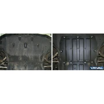 Защита картера Rival для 3,0 сталь 2 мм на задний привод для Hyundai Genesis 2014-2019