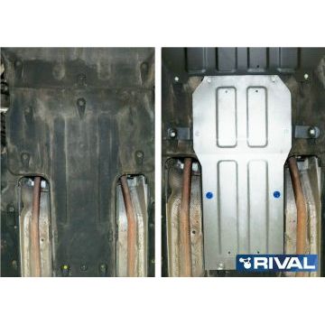 Защита КПП Rival для 3,0 алюминий 4 мм для Hyundai Genesis 2014-2019