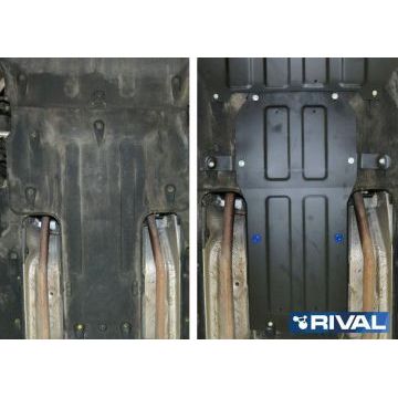 Защита КПП Rival для 3,0 сталь 2 мм на задний привод для Hyundai Genesis 2014-2019