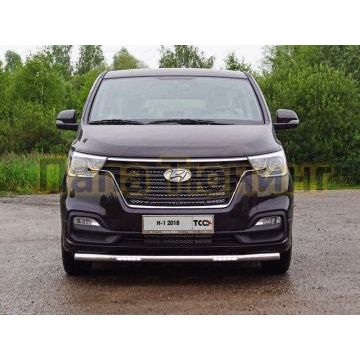 Защита переднего бампера с ДХО 60 мм ТСС для Hyundai H-1 Starex 2019- Защита переднего бампера с ДХО 60 мм ТСС для Hyundai H-1 Starex 2019-