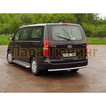 Защита заднего бампера 60 мм ТСС для Hyundai H-1 Starex 2019- Защита заднего бампера 60 мм ТСС для Hyundai H-1 Starex 2019-