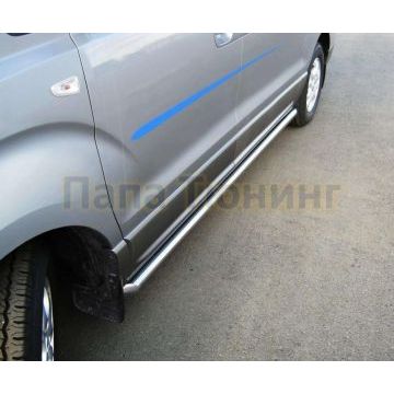 Пороги труба d57 вариант 1 РусСталь для Hyundai H-1 Starex 2007-2018