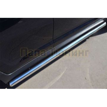 Пороги труба d76 вариант 3 РусСталь для Toyota RAV4 Длинная база 2009-2010