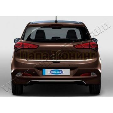 Накладка на нижнюю кромку крышки багажника 1 штука Omsa_Line для Hyundai i20 2014-2019 Накладка на нижнюю кромку крышки багажника 1 штука Omsa_Line для Hyundai i20 2014-2019