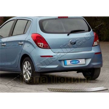 Накладка на задний бампер Omsa_Line для Hyundai i20 2014-2019 Накладка на задний бампер Omsa_Line для Hyundai i20 2014-2019