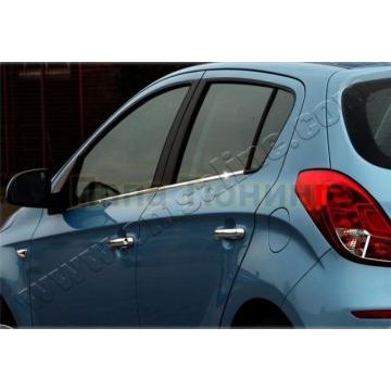 Нижние молдинги стекол 4 части Omsa_Line для Hyundai i20 2014-2019